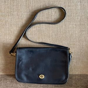Vintage Coach Leather purse black
